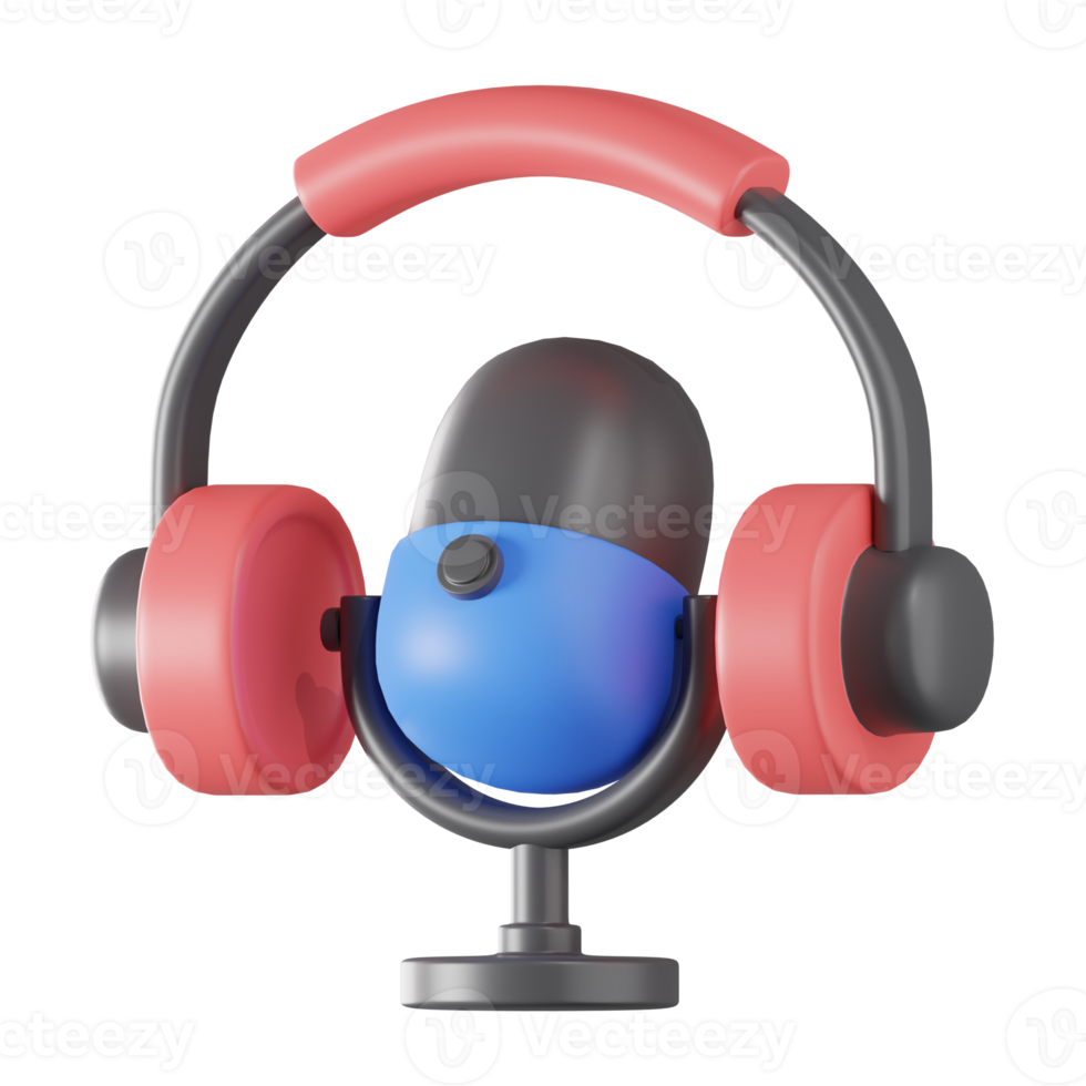 Podcast Communication 3D Illustration png