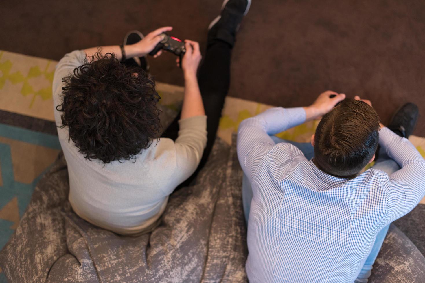 startup Office Workers Playing computer games photo