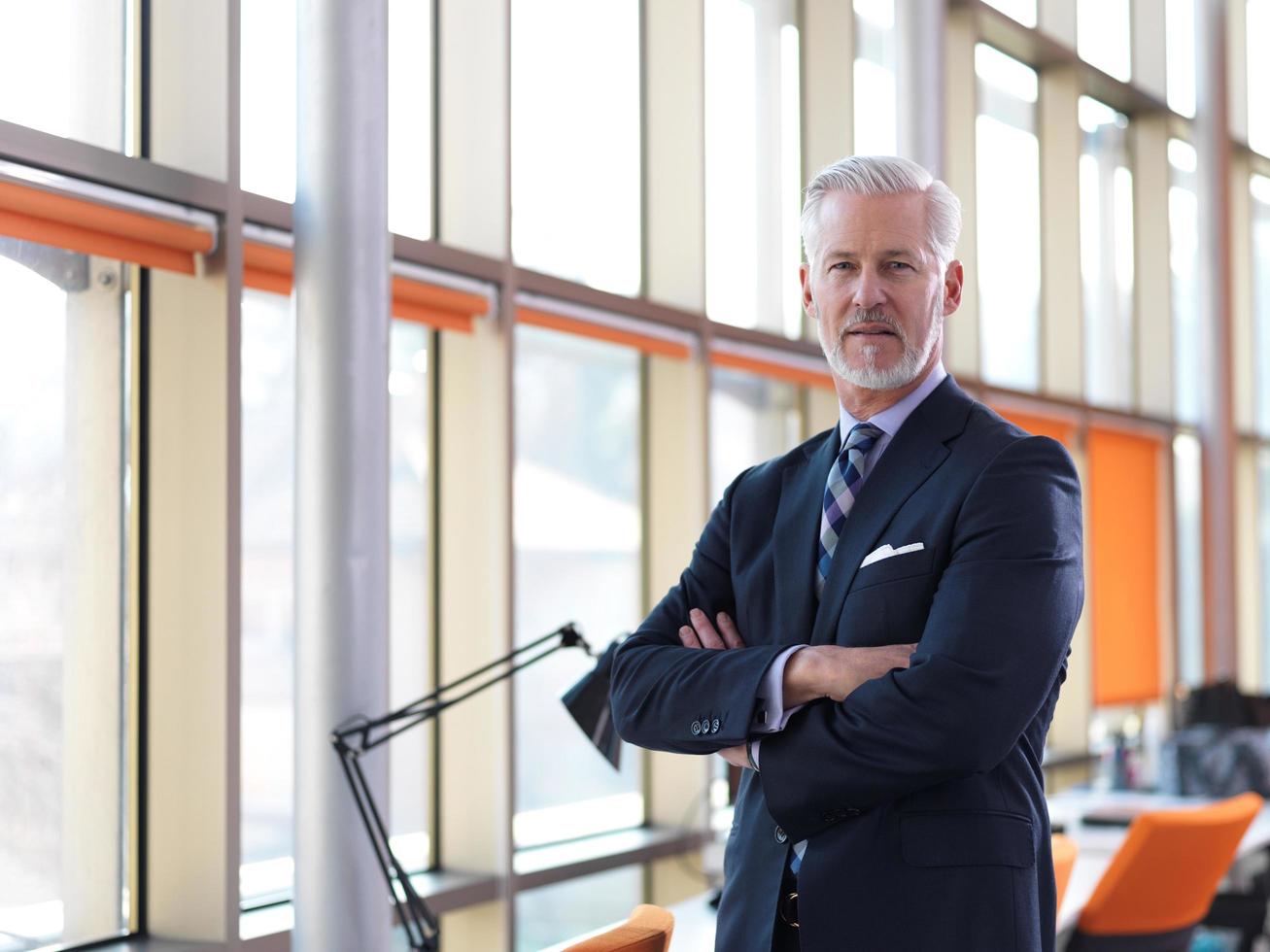 senior business man portrait photo