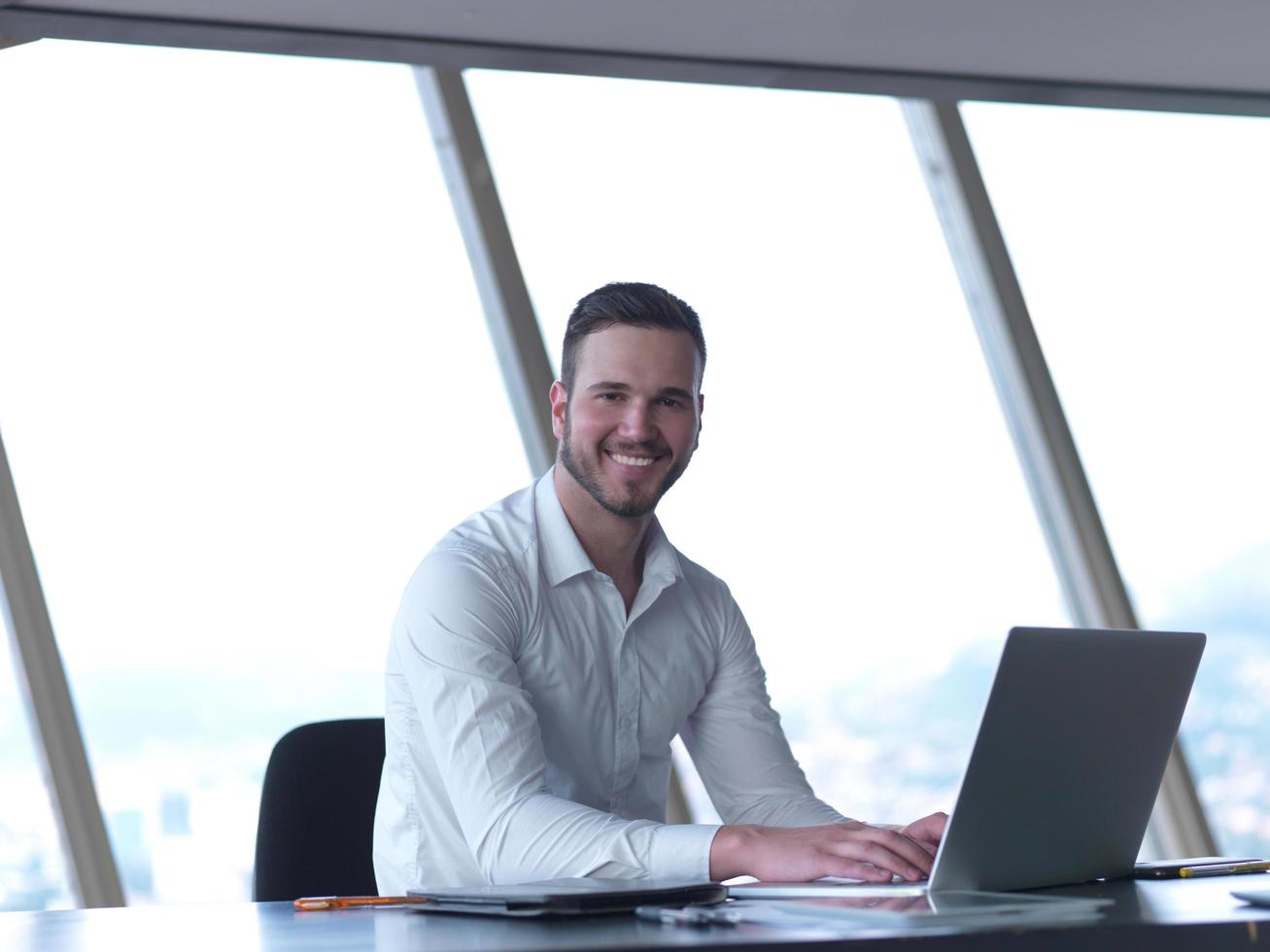 young business man at office photo