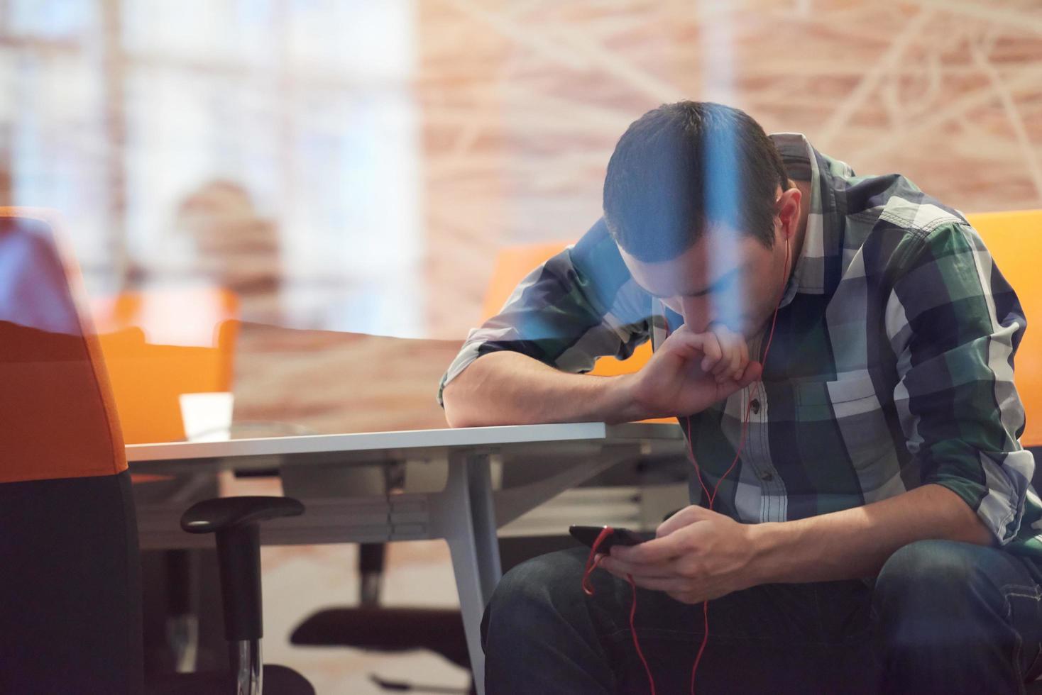 startup business, software developer working on computer photo