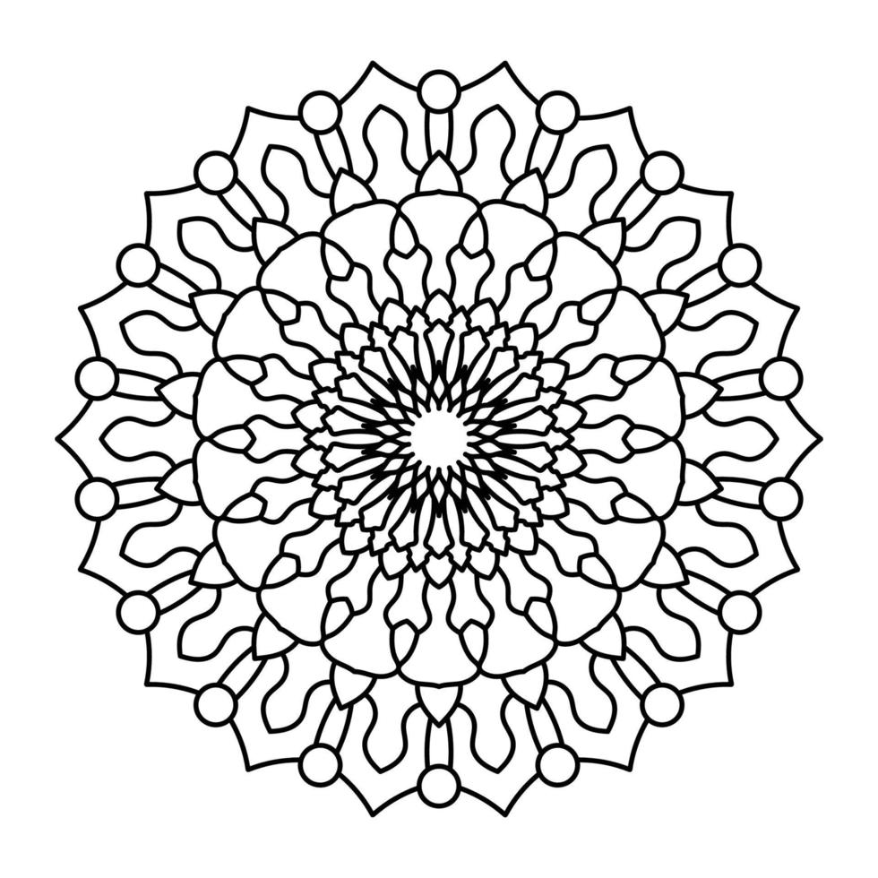 Mandala Art Illustration vector