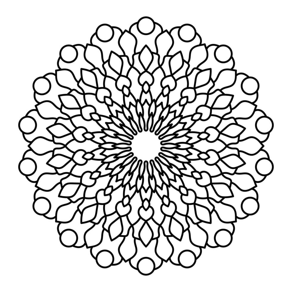 Mandala Art Illustration vector