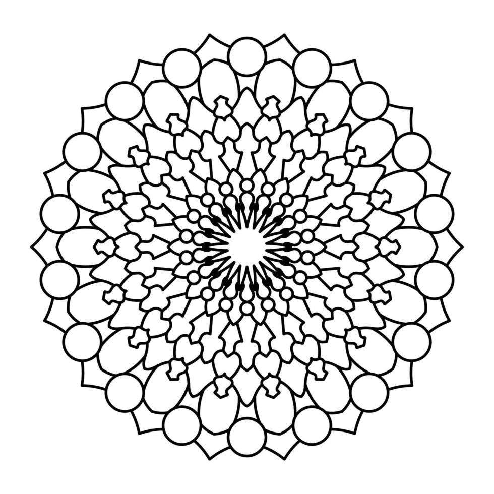 Mandala Art Illustration vector
