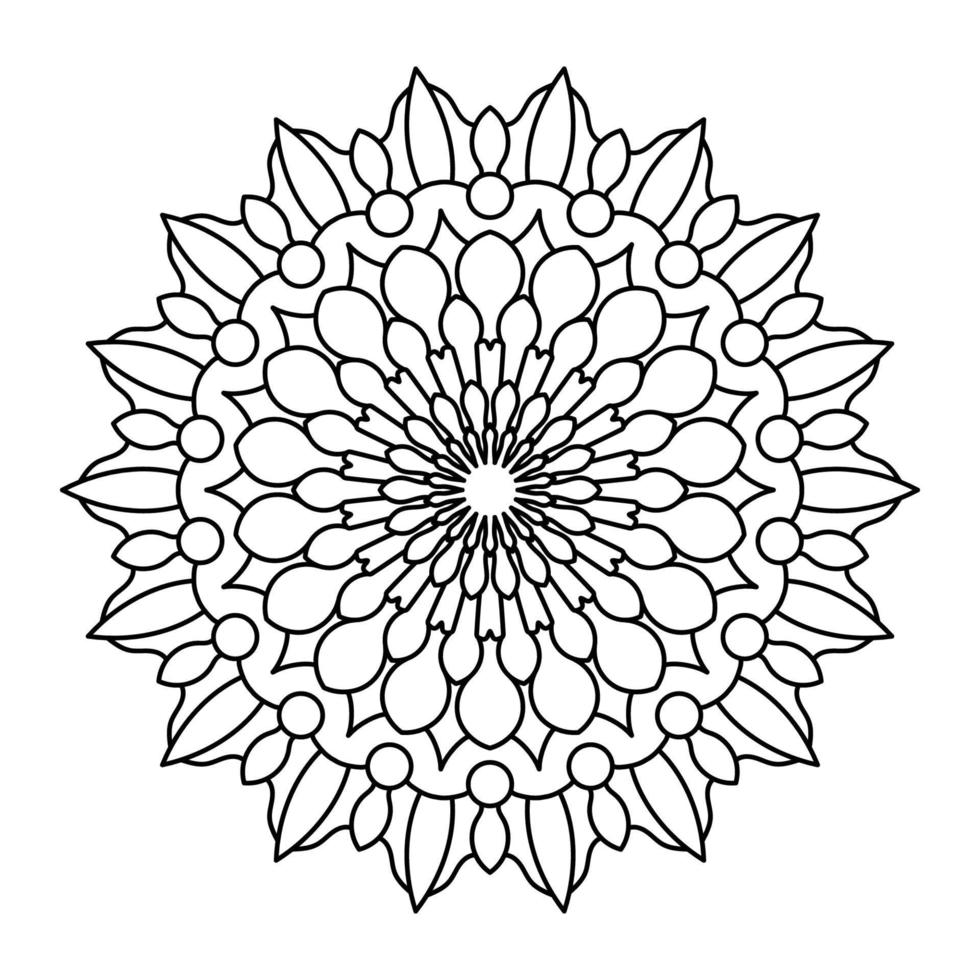 ilustración de arte de mandala vector