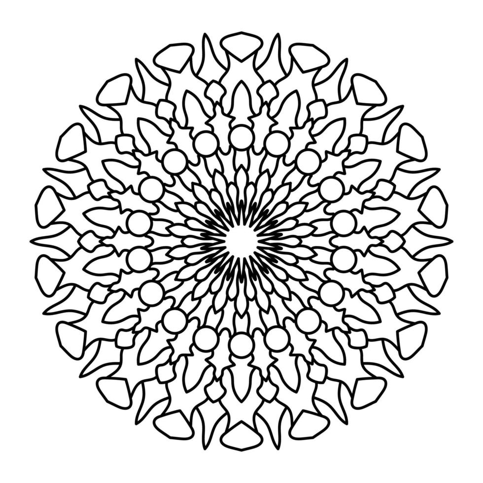 Mandala Art Illustration vector
