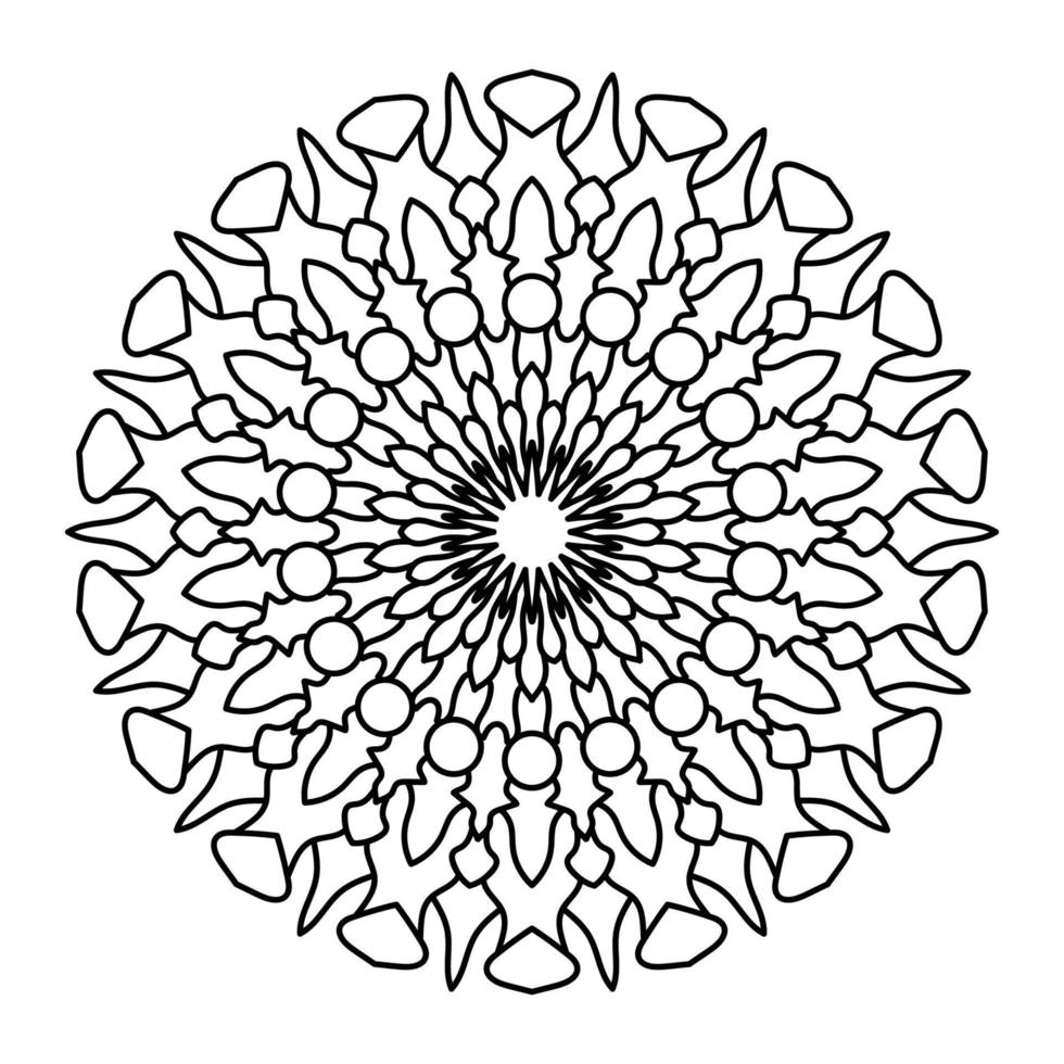 Mandala Art Illustration vector