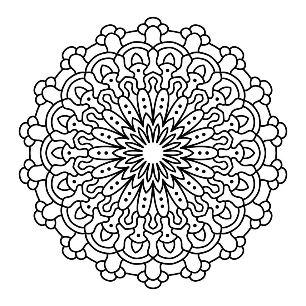 ilustración de arte de mandala vector