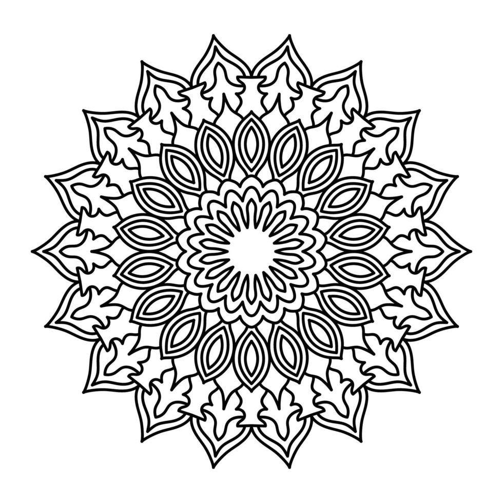 ilustración de arte de mandala vector