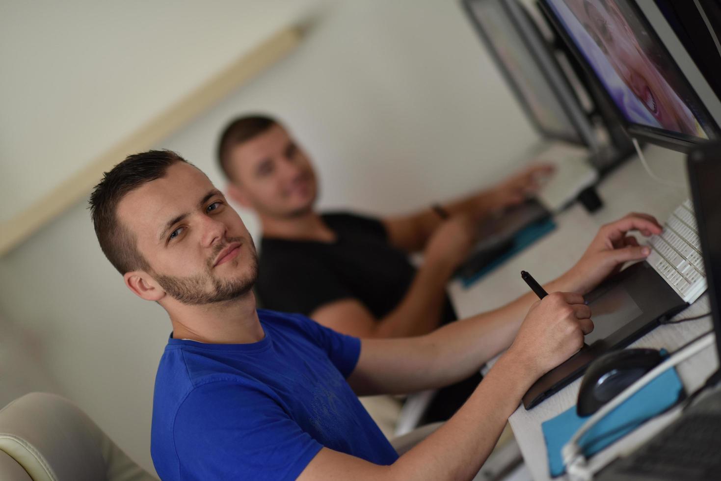 graphic designer at work photo