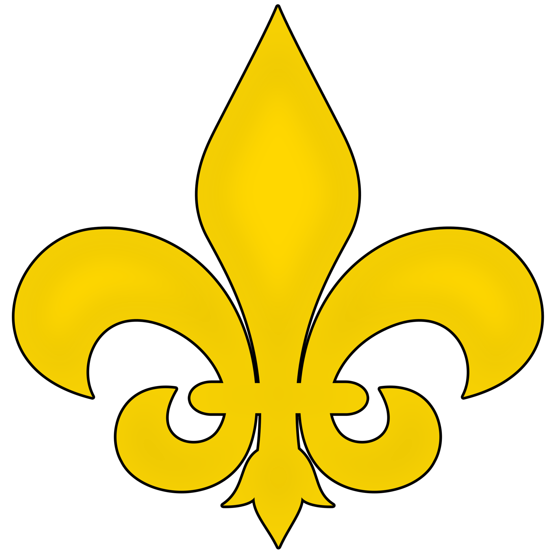 Free Golden Fleur de lys on transparent background 12441169 PNG with  Transparent Background