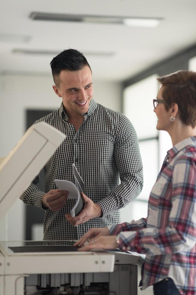 business couple copy documents photo