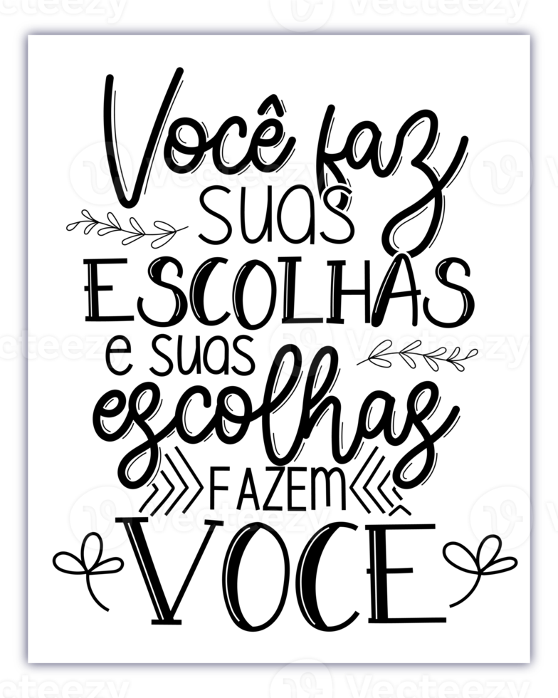 Motivational phrases in brazilian Portuguese. Translation - Do not let yours fears decide for you. png