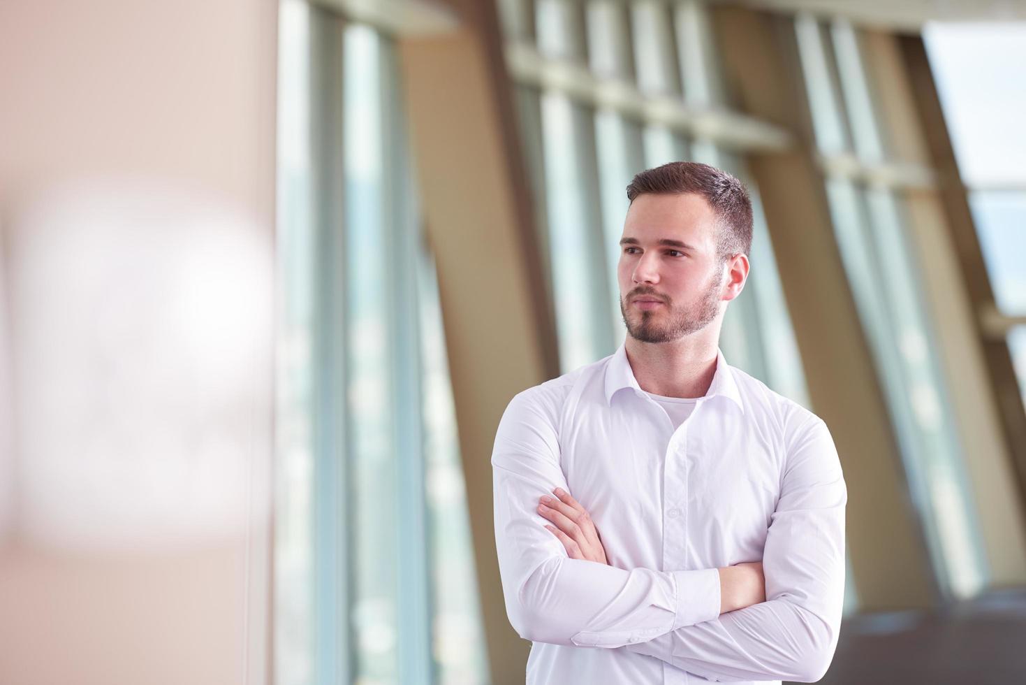 business man with beard at modern office photo