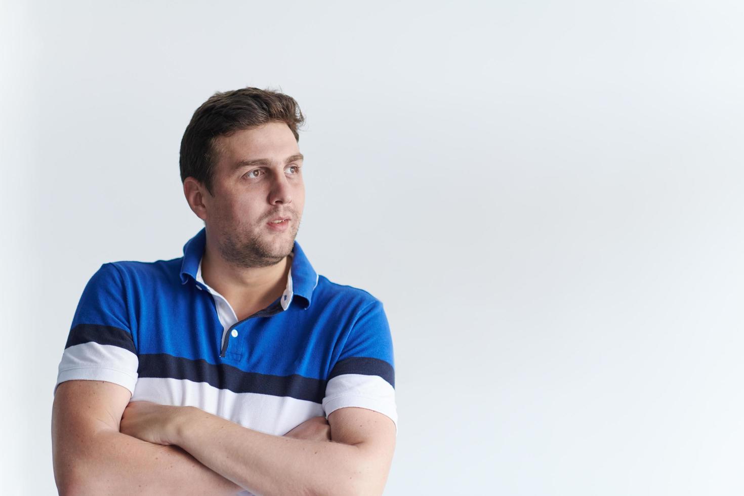 portrait of casual startup businessman wearing a T-shirt photo