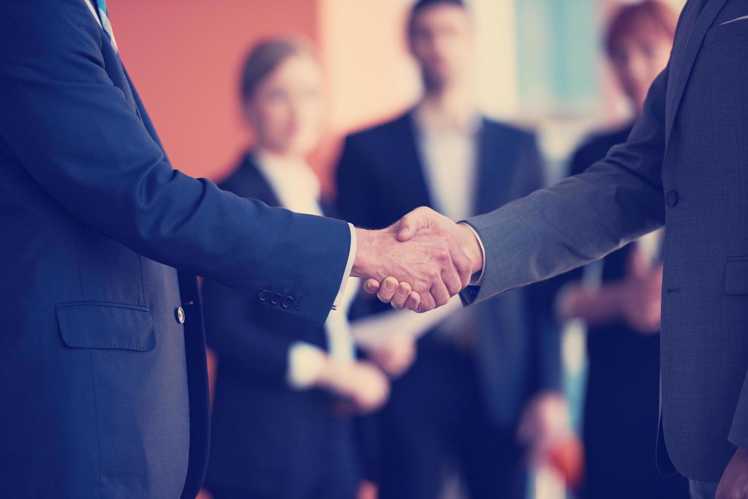 business partners view photo
