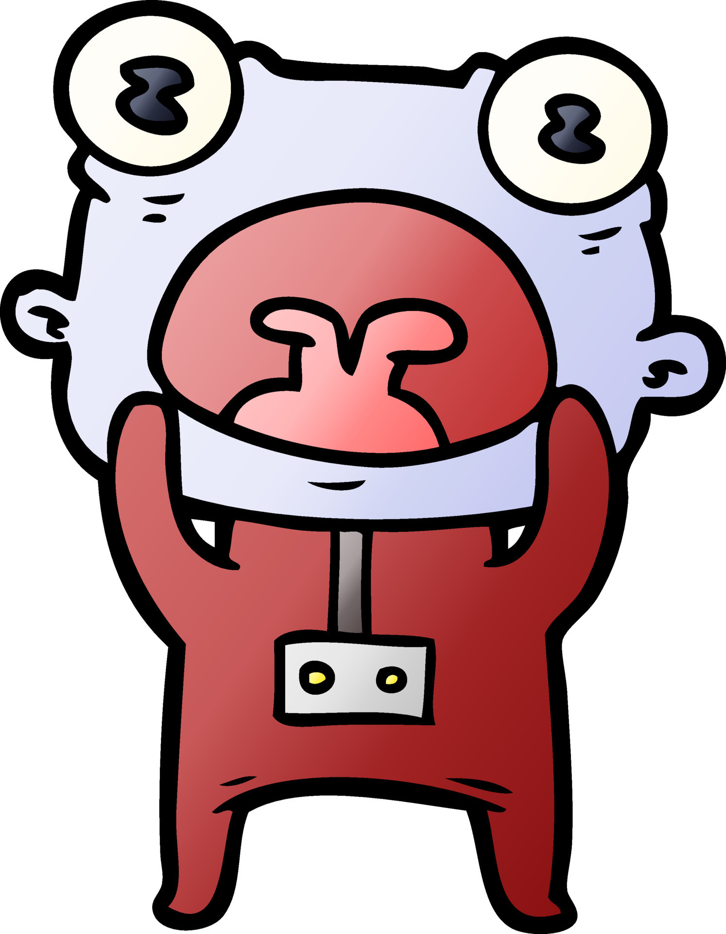 cartoon weird alien communicating 12443266 Vector Art at Vecteezy