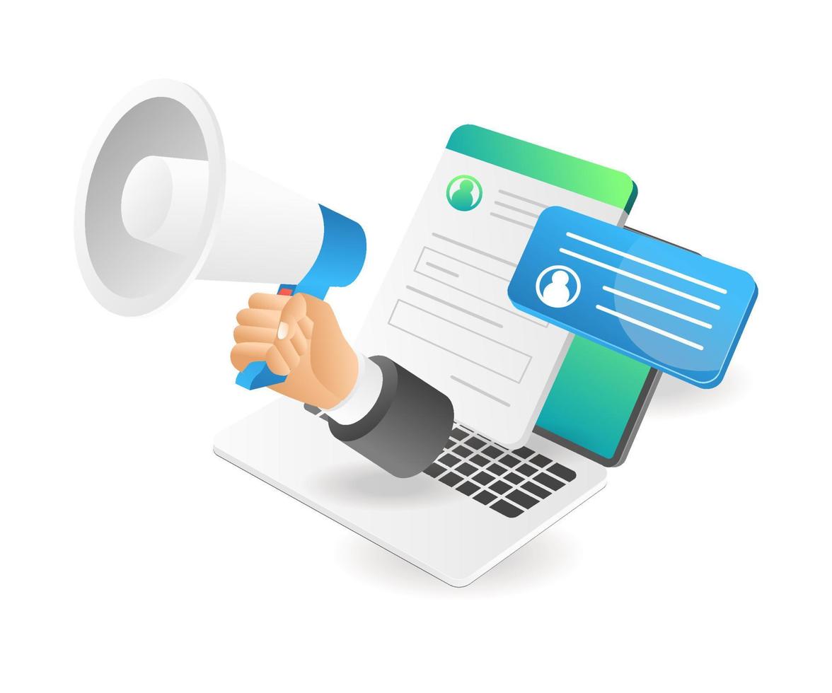 Personal data campaign vector