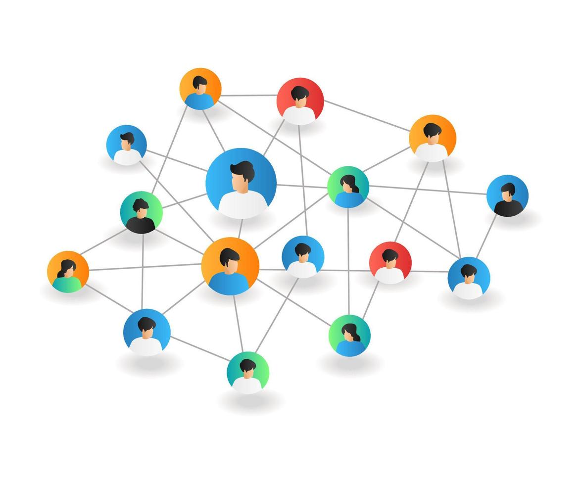 Business team network vector