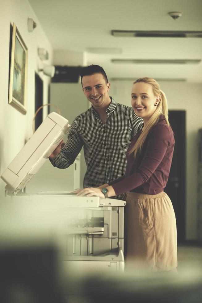 business couple copy documents photo