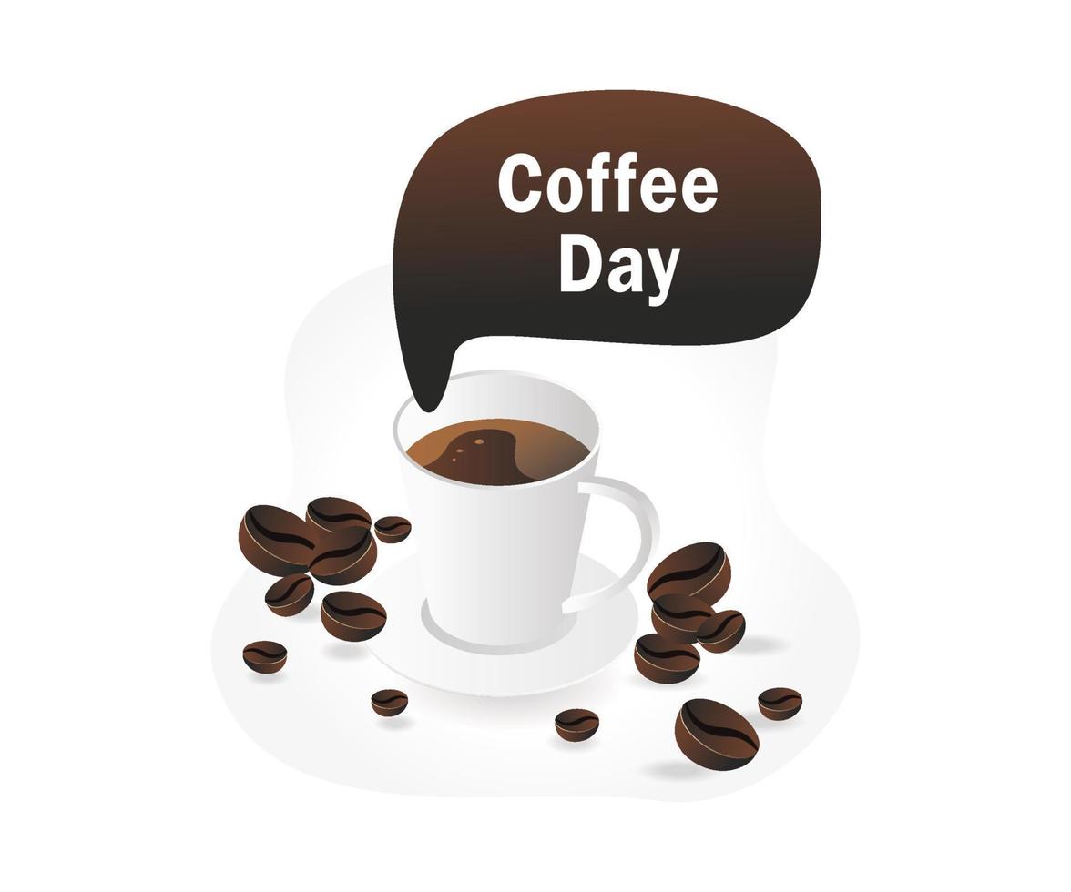 Coffee connoisseur's day vector