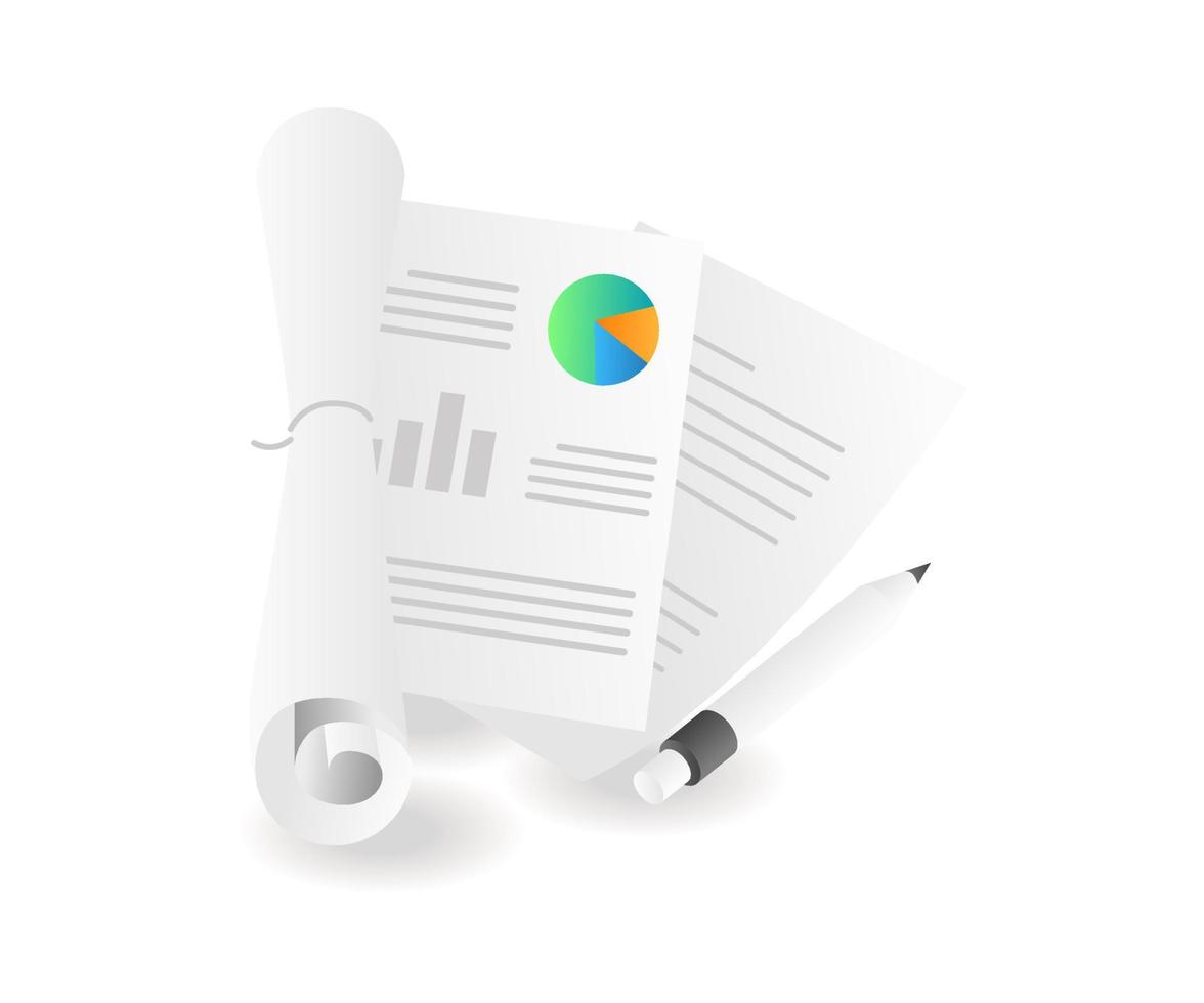 Business analysis sheet vector