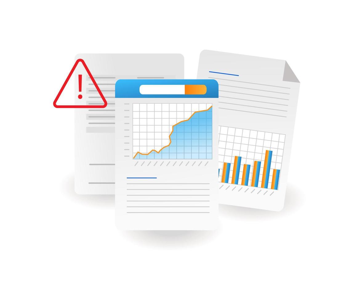 Investment business security warning vector