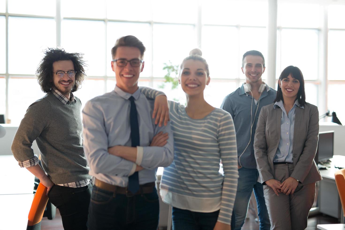 Portrait of a business team At A Meeting photo