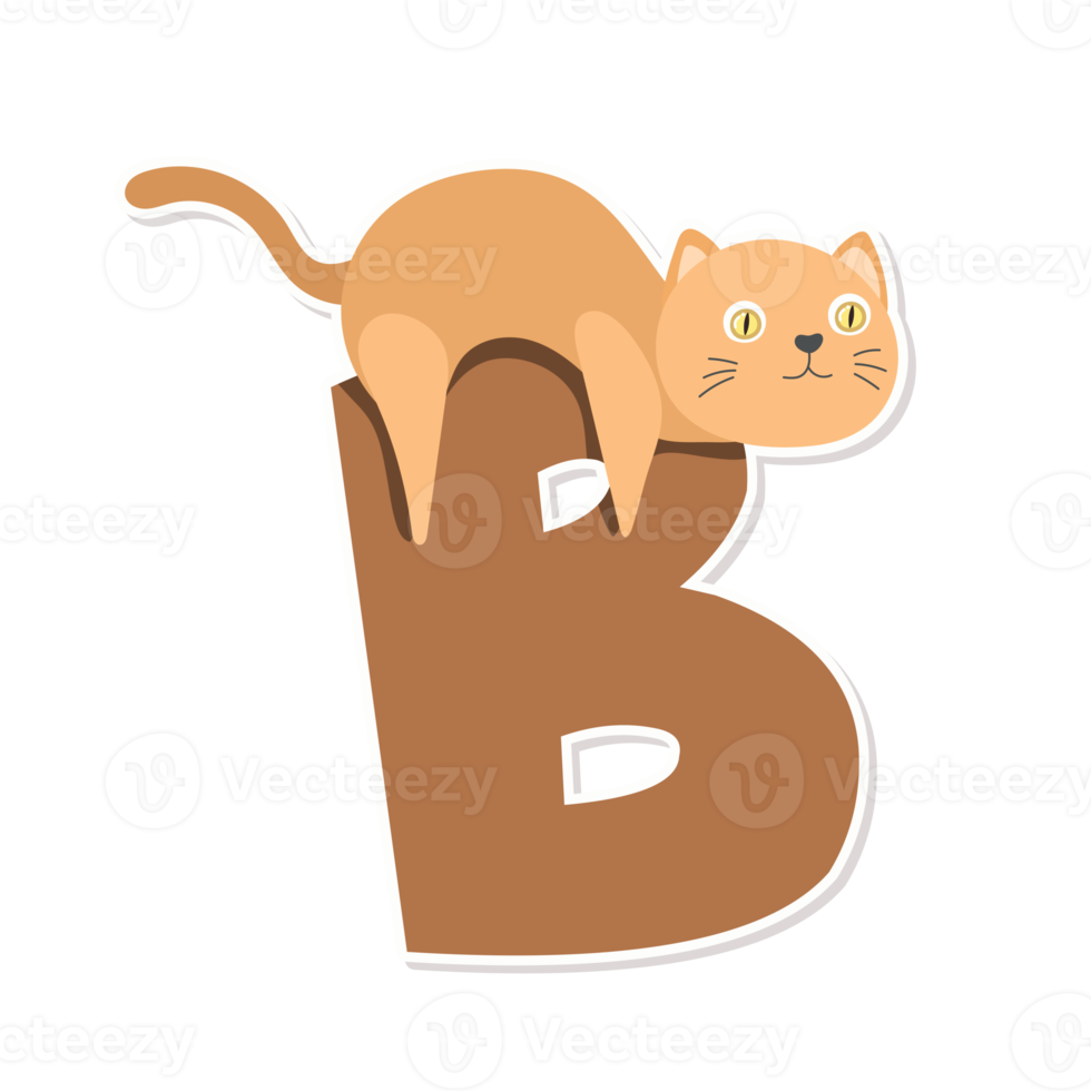 cat alphabet cartoon png