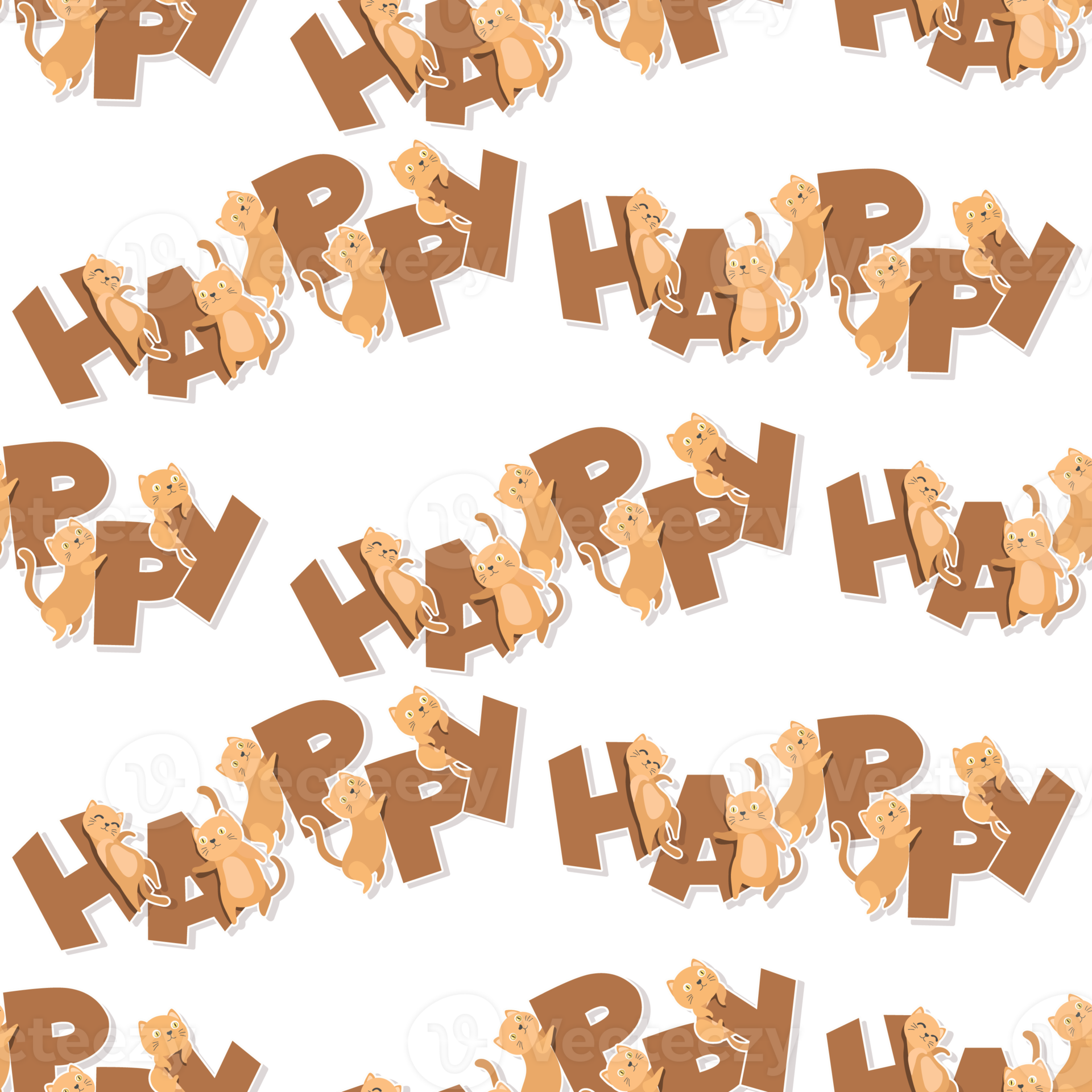 free-cat-cartoon-and-word-pattern-12445989-png-with-transparent-background