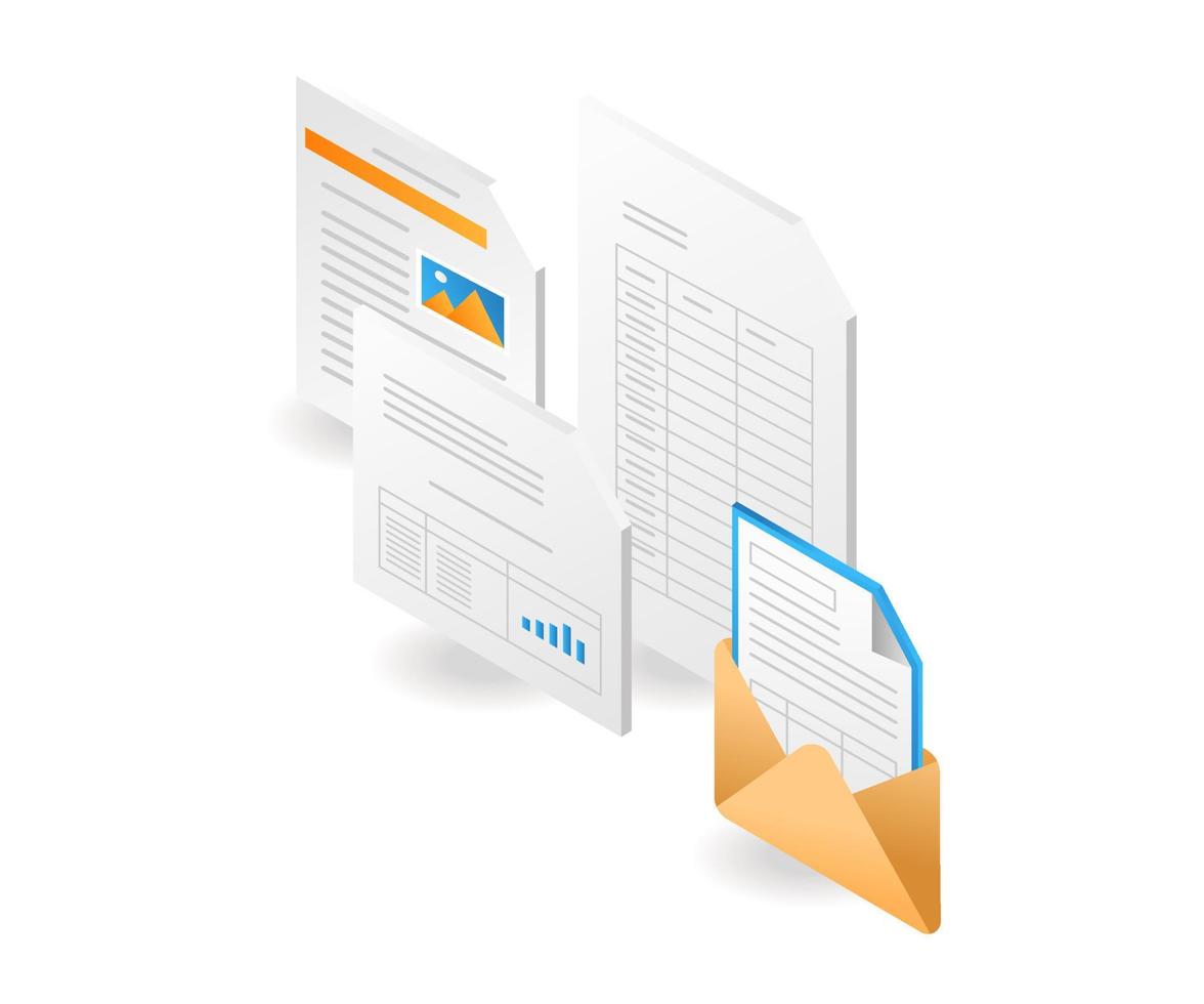 Business company data table vector