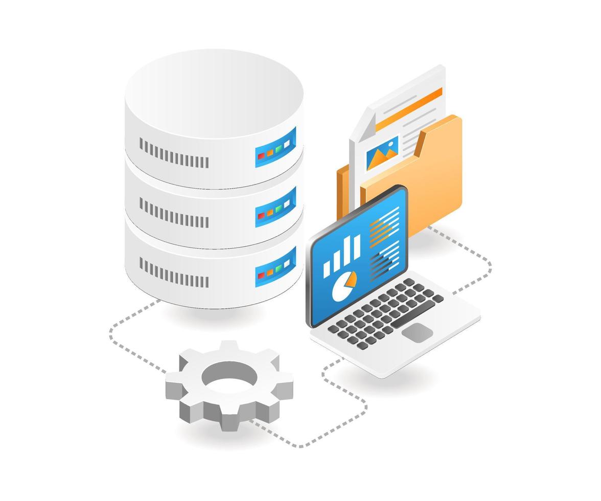 Computer database analysis 12446667 Vector Art at Vecteezy