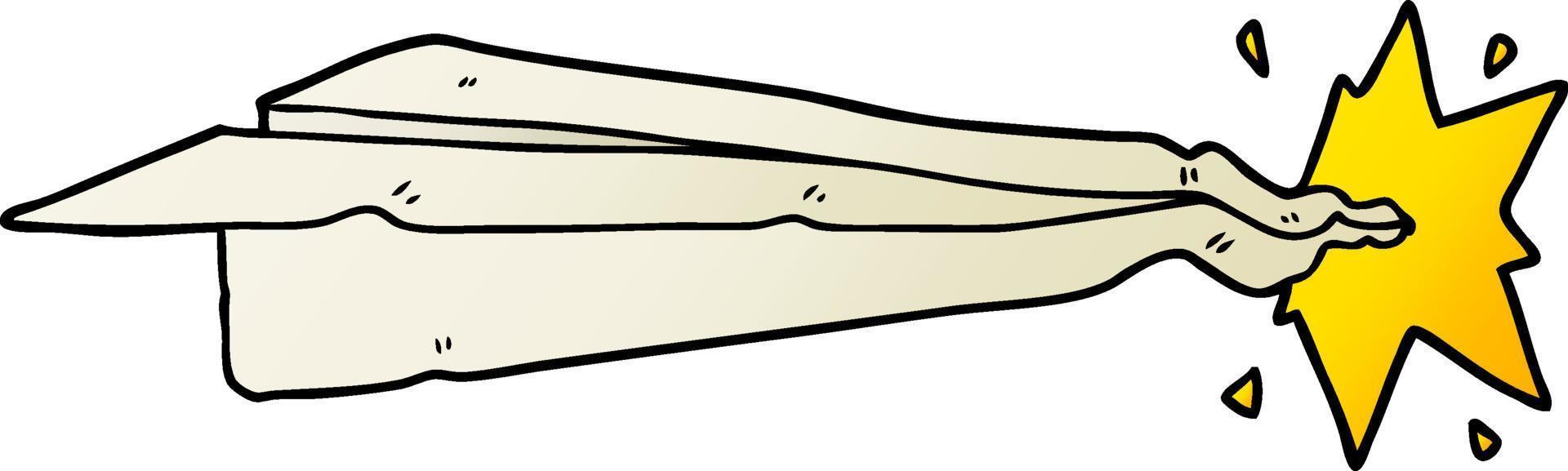cartoon paper airplane vector