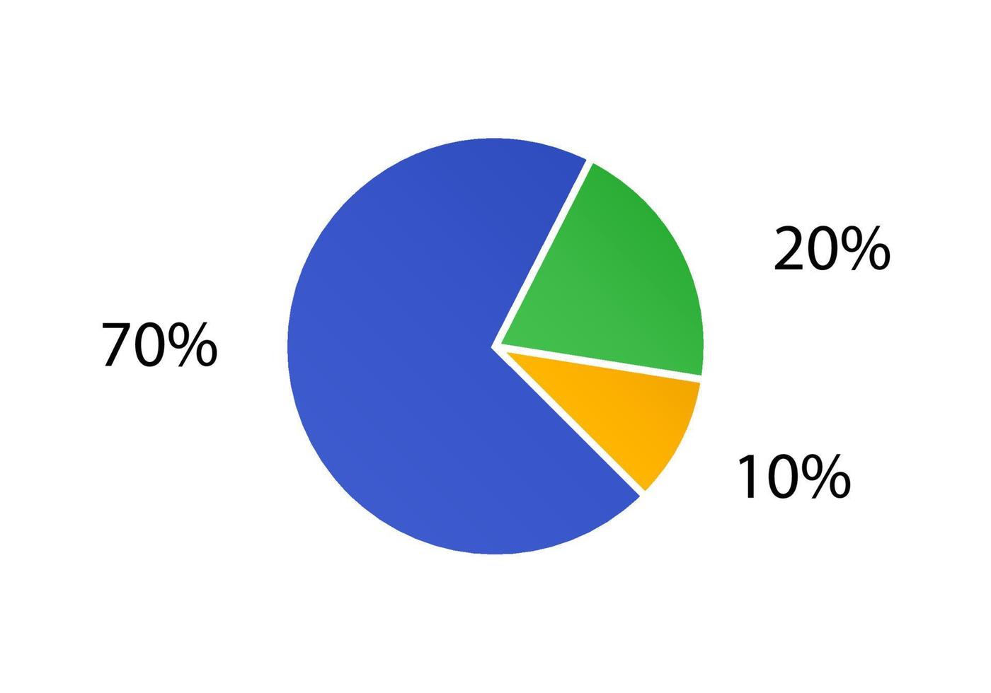 Cycle diagram for infographics. 2d pie chart. 12447594 Vector Art at
