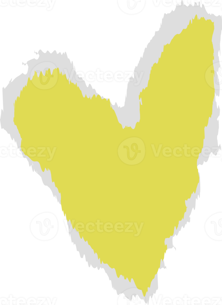 papper hjärta element png