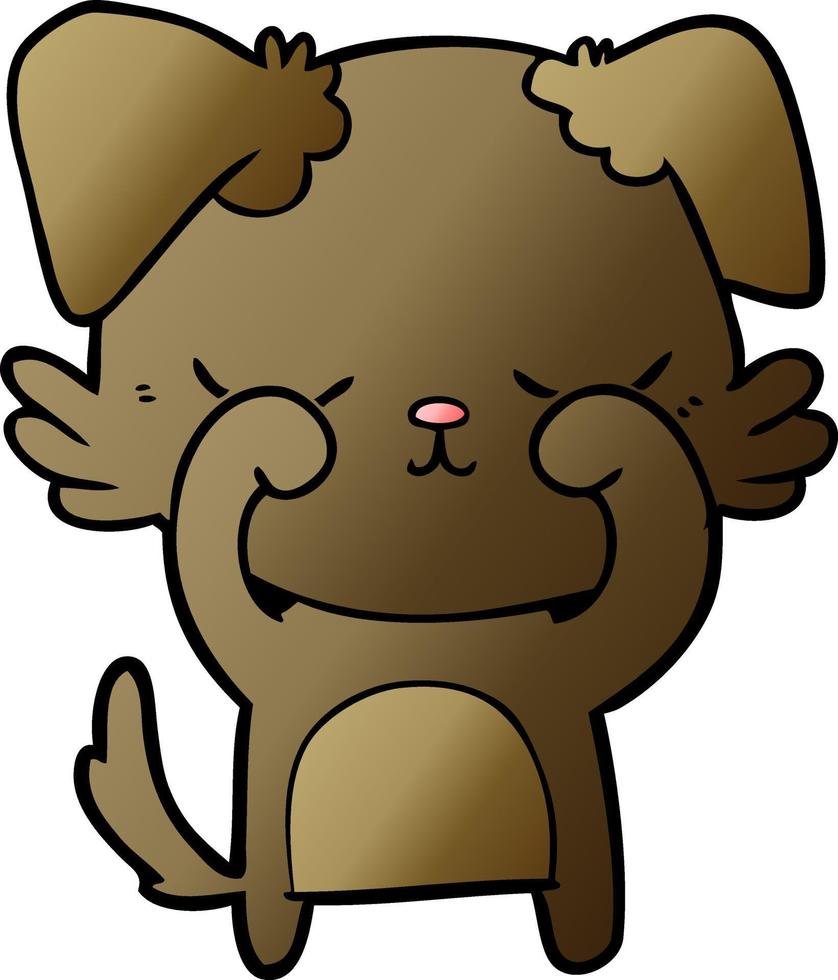 perro de dibujos animados lindo vector