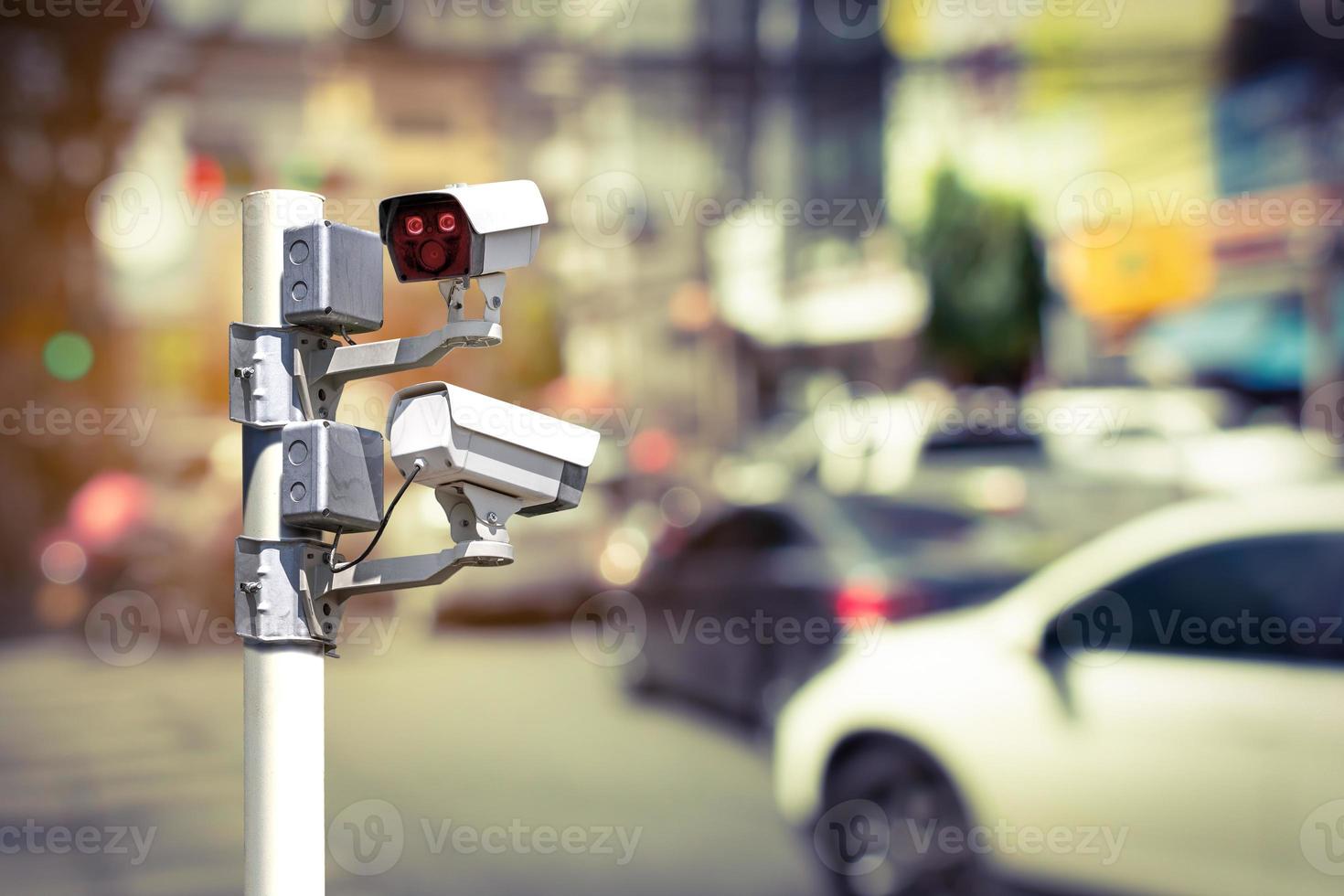 monitoreo cctv, cámaras cctv de control de tráfico vial foto