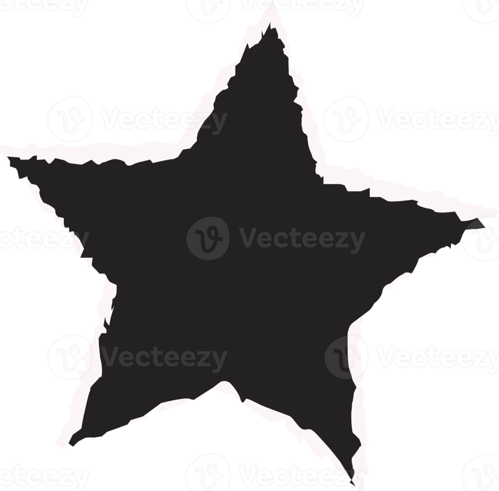 paper star element png