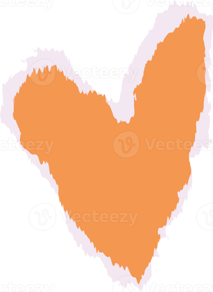 paper heart element png