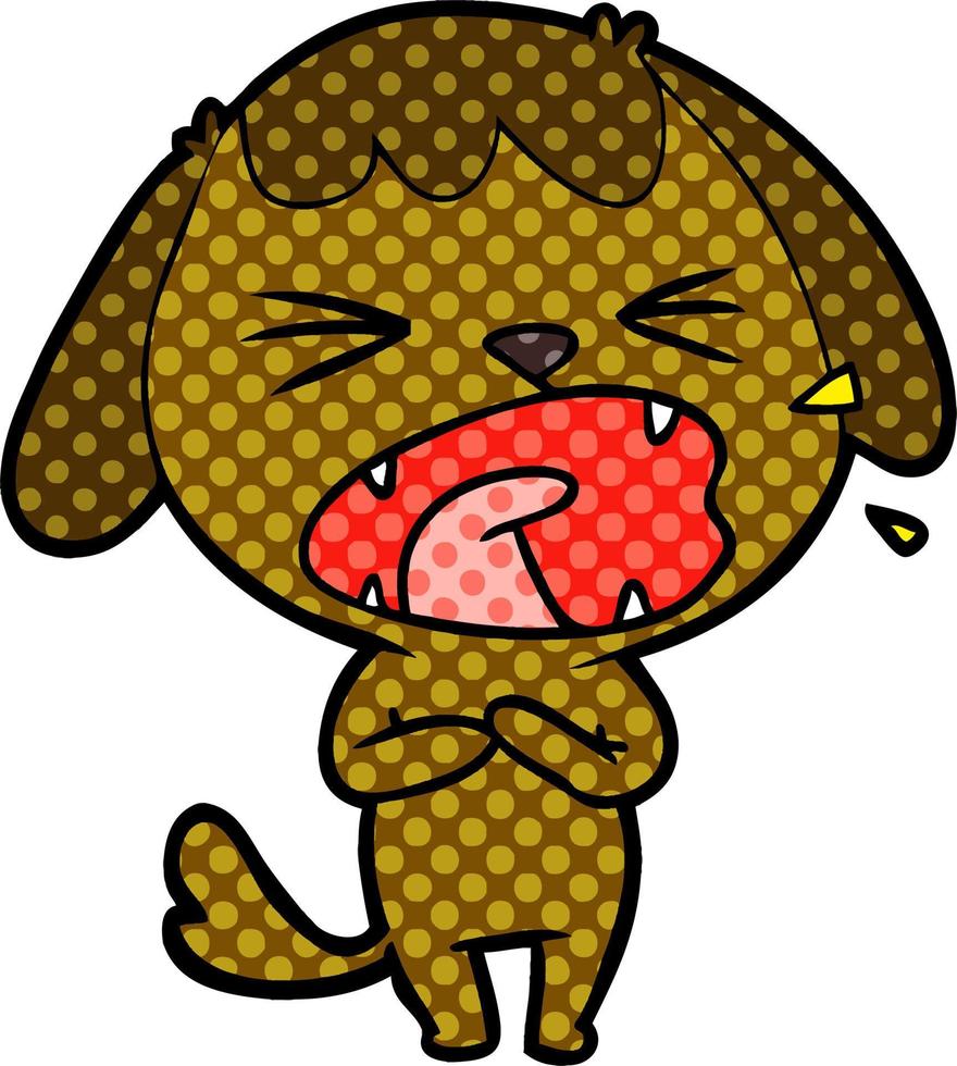 cute cartoon dog vector