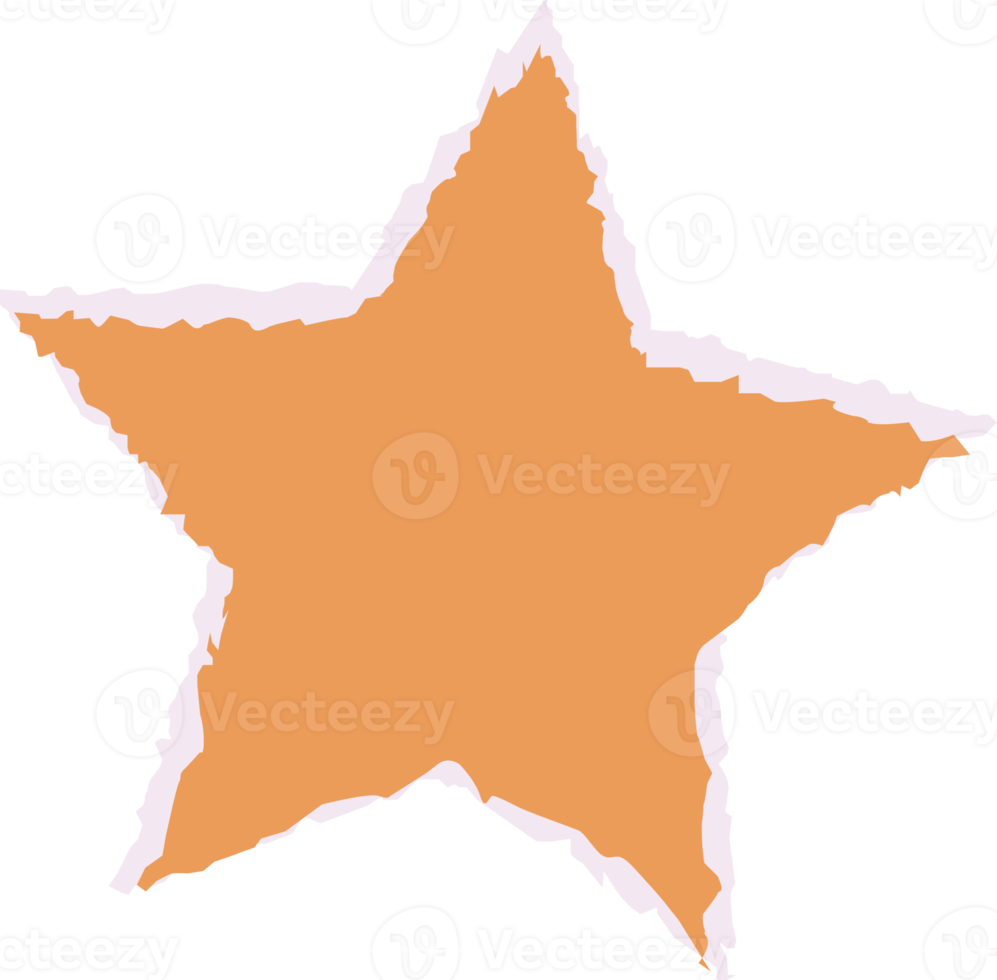 paper star element png