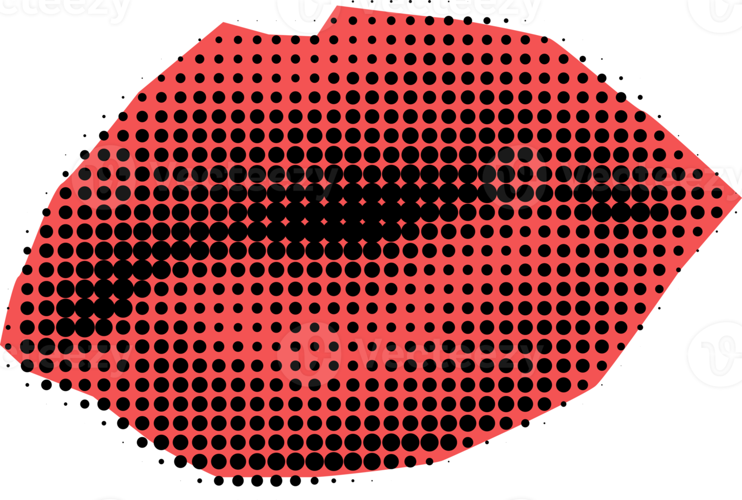 elemento de labios de collage png