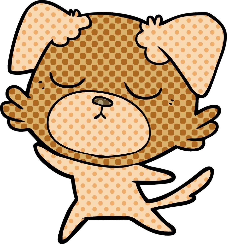 cute cartoon dog vector