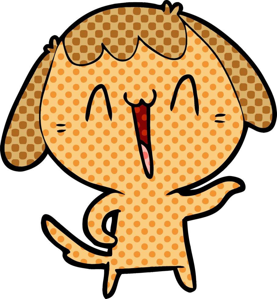 perro de dibujos animados lindo vector