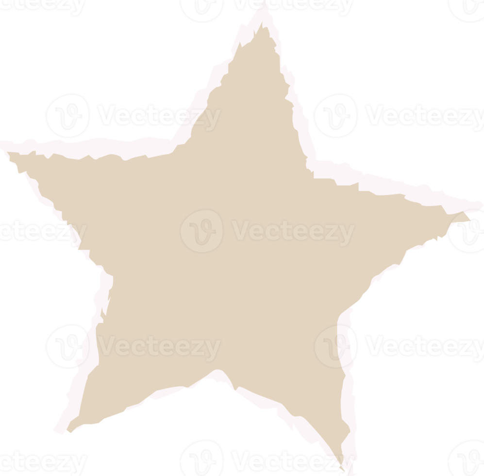 paper star element png