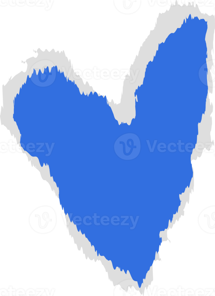 paper heart element png