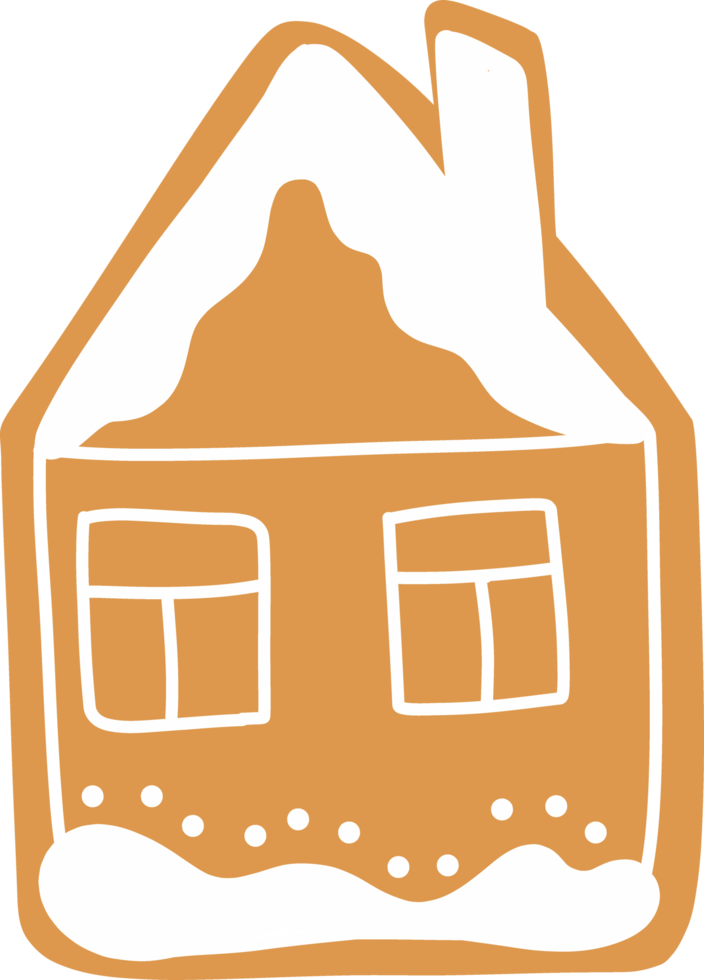 Christmas gingerbread in the form of a house. png