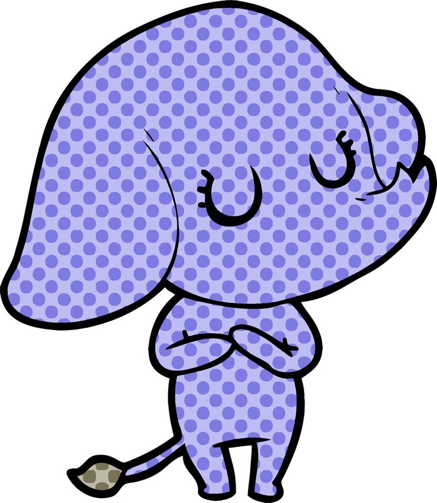 cute cartoon elephant vector