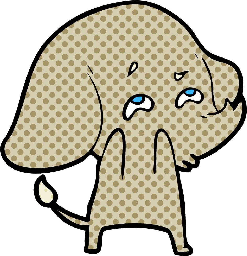 cartoon elephant remembering vector