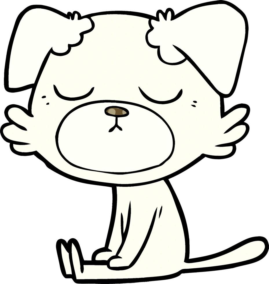 cute cartoon dog vector
